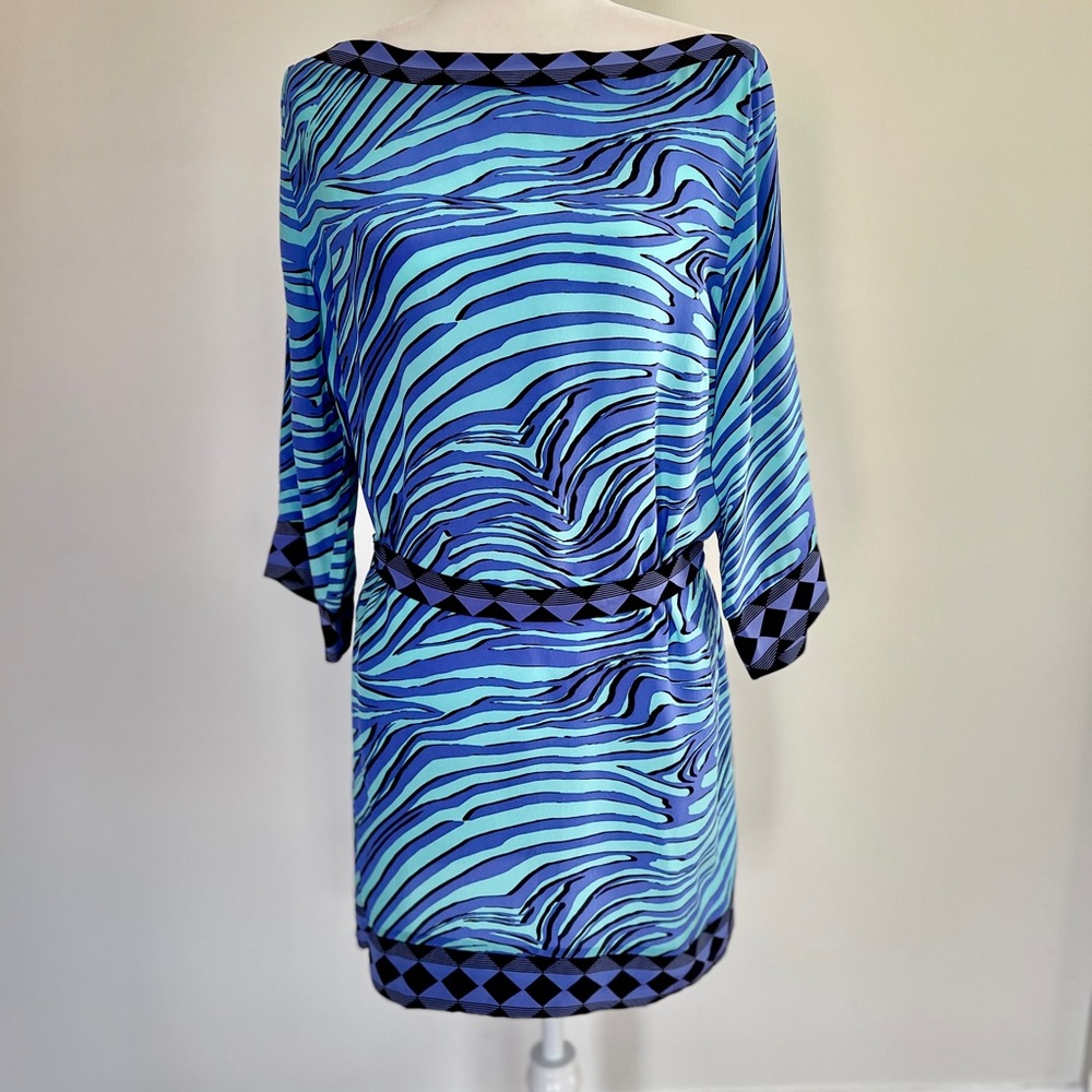 Silk blouse/swimsuit cover-up